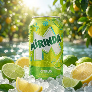 Mirinda Citrus Cans 320 ml soft drink bursting with bright citrus flavor 1 pcs